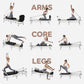 Pilates Reformer, 91’’ Foldable Reformer Pilates Machine with High & Low Mode