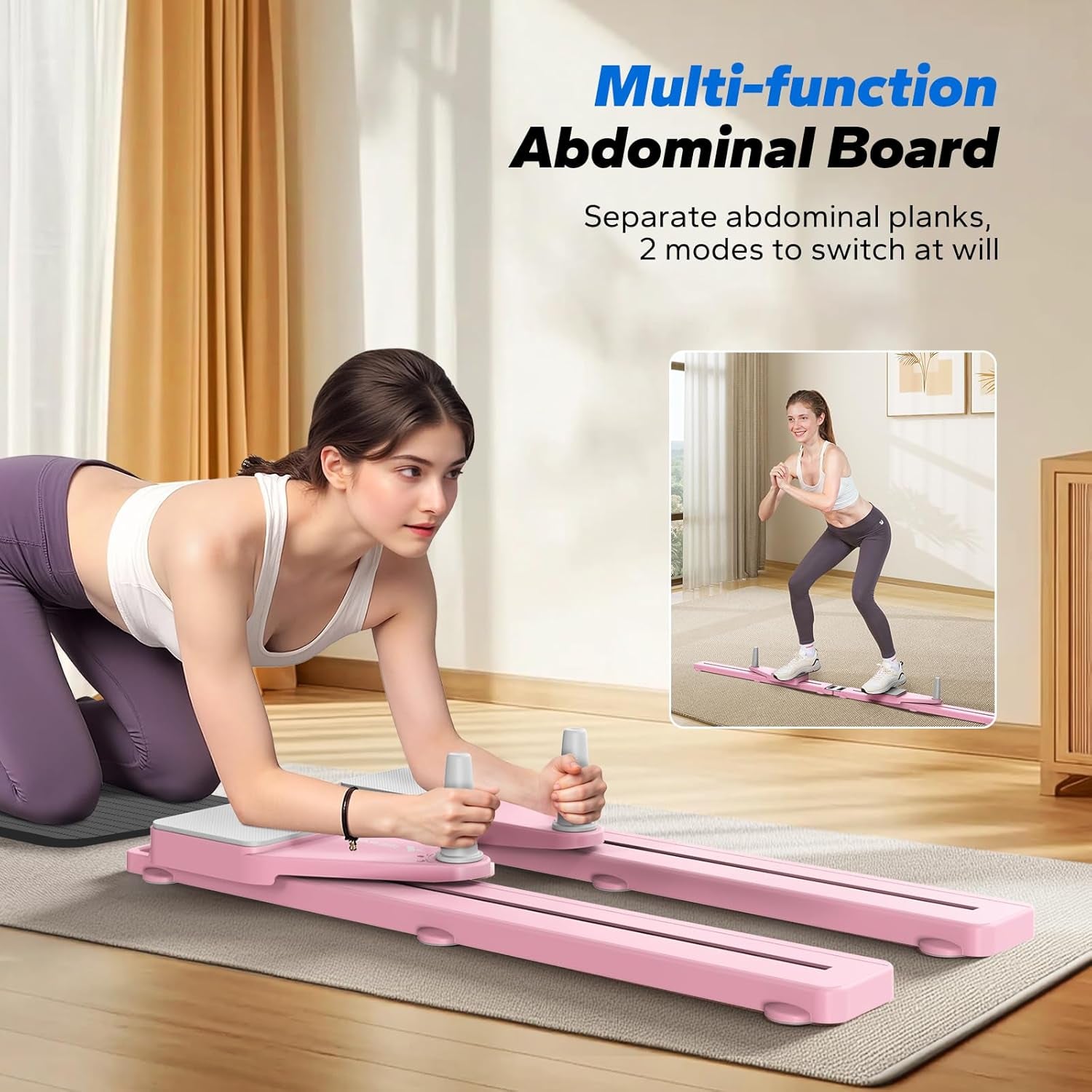 MERACH Pilates Board with Multifunctional Abdominal Plate