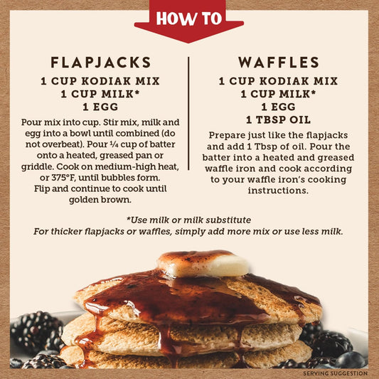 Kodiak Cakes Frontier Oat Gluten Free Protein Pancake and Waffle Mix (Pack of 6)
