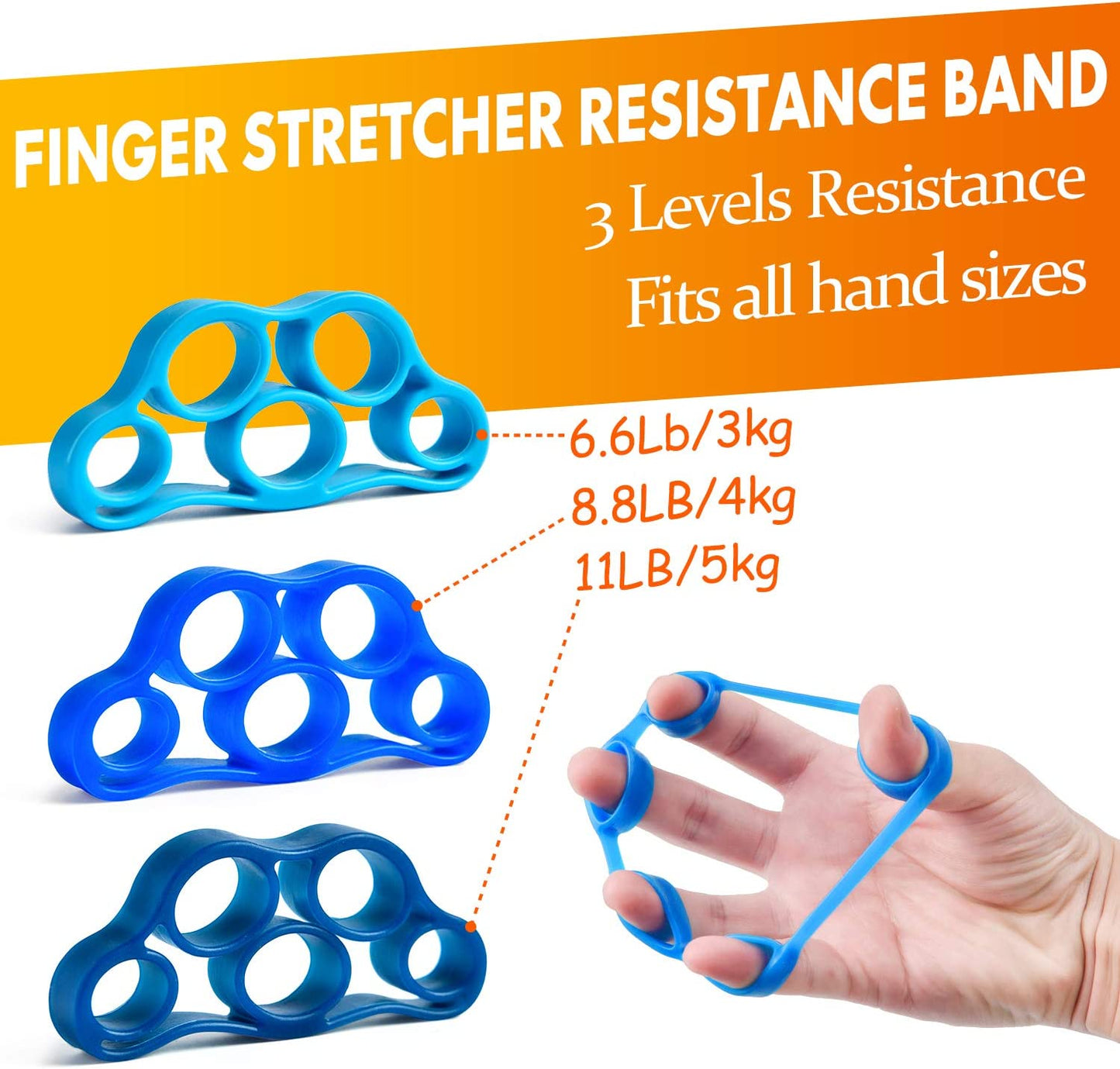 Grip Strength Trainer 7 Pack Adjustable