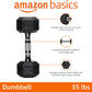 35 Pound Rubber Hex Dumbbell Hand Weight