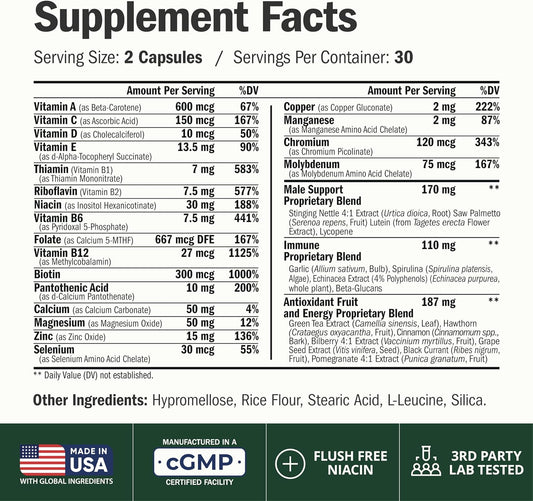 Multivitamin for Men with Methylated Vitamins