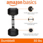 30 Pound Rubber Hex Dumbbell Hand Weight