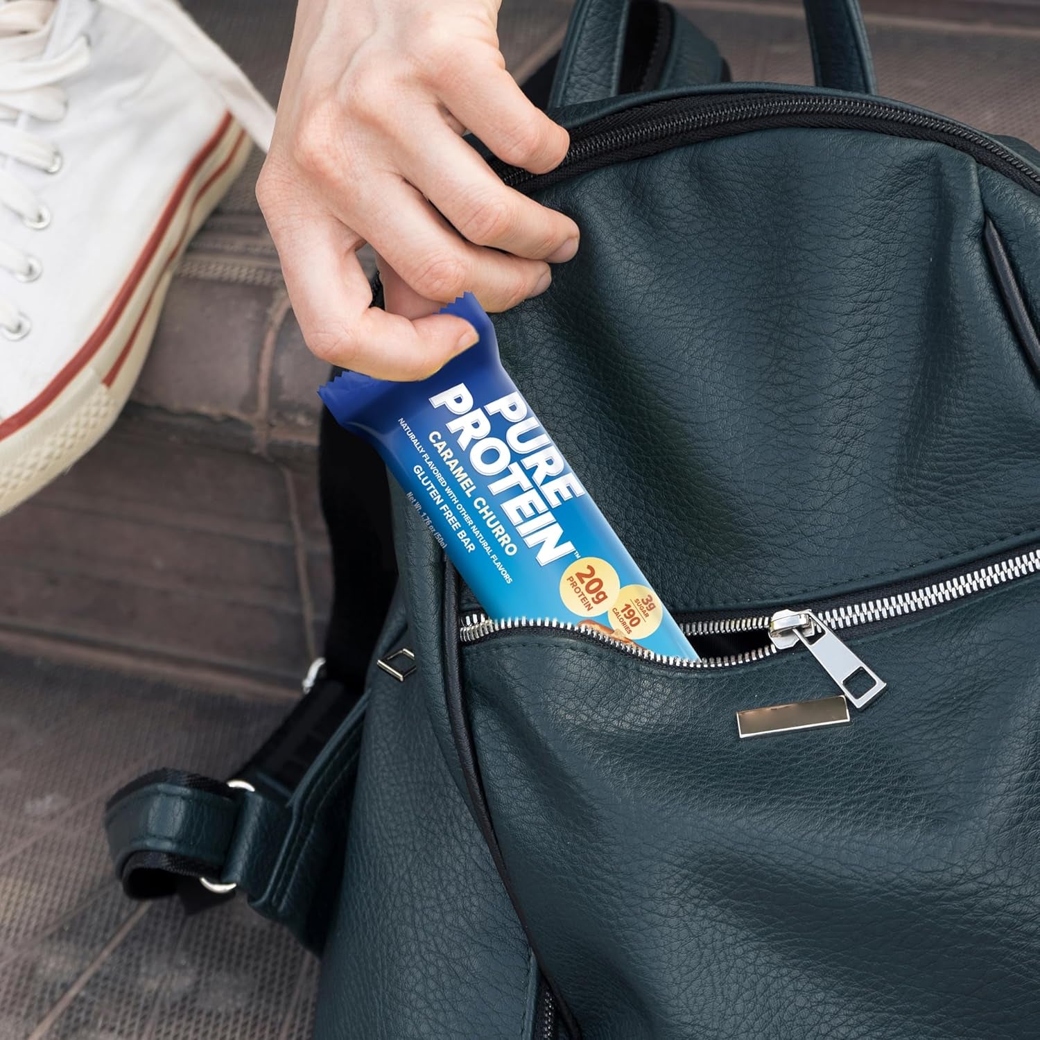 Pure Protein Caramel Churro Protein Bars – 20G Protein, 3G Sugar, 190 Calories (12 Count)
