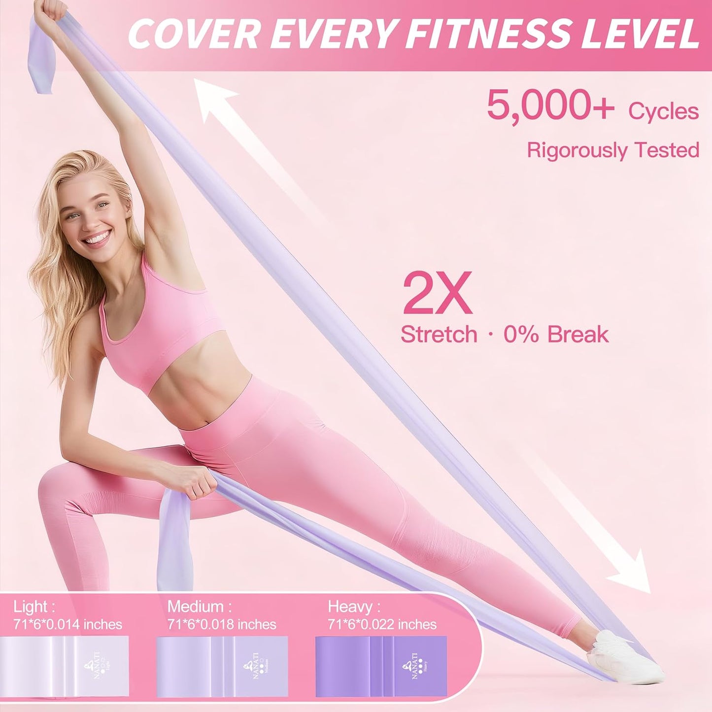 NANATI Pilates Kit, Home Pilates Workout Kit for Women