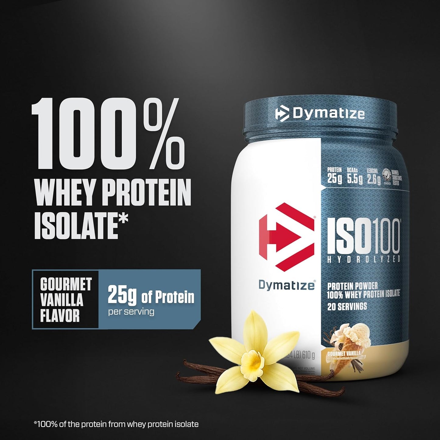 Dymatize ISO100 Whey Protein Powder Isolate