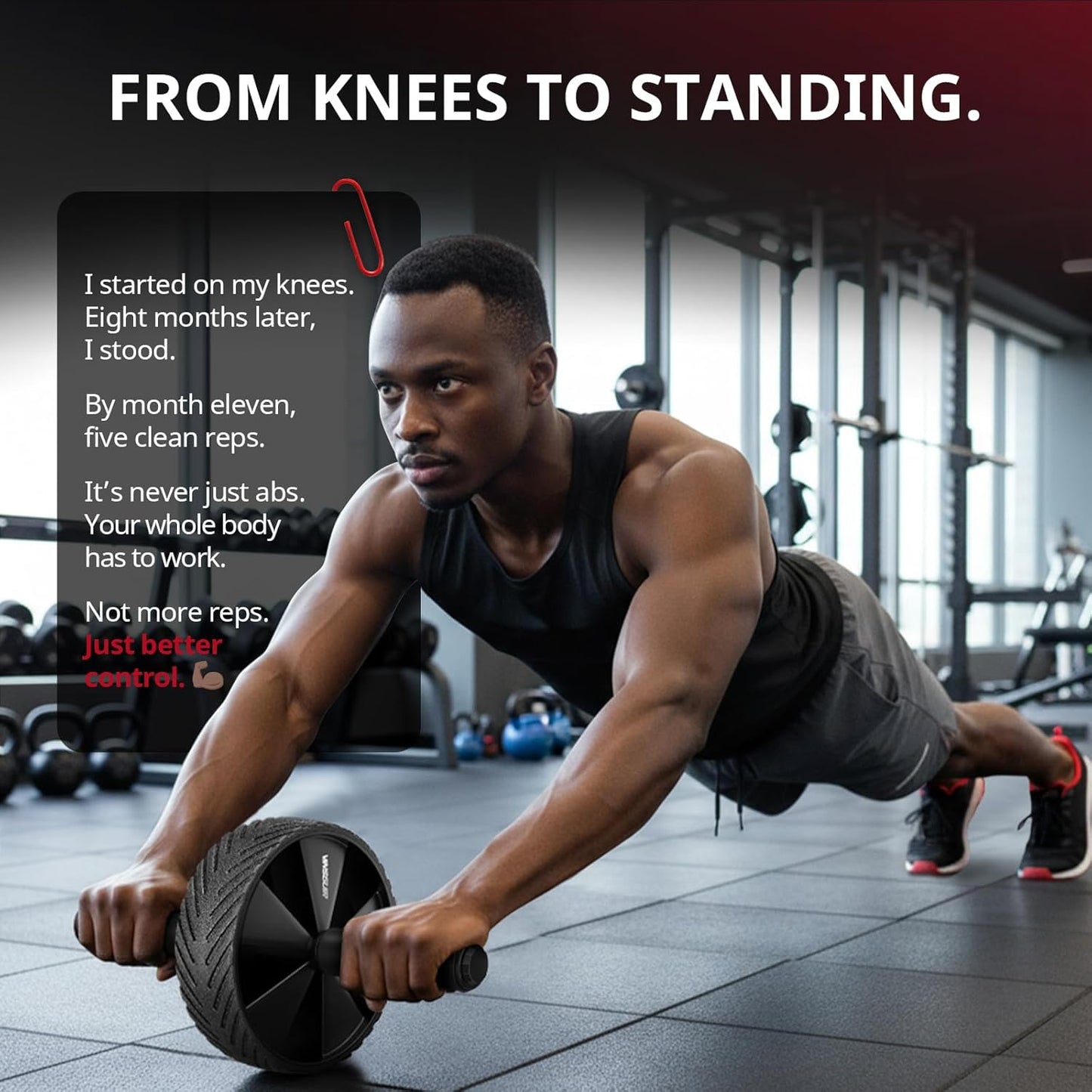 Ab Roller Wheel - Ab Workout Equipment for Abdominal Strength