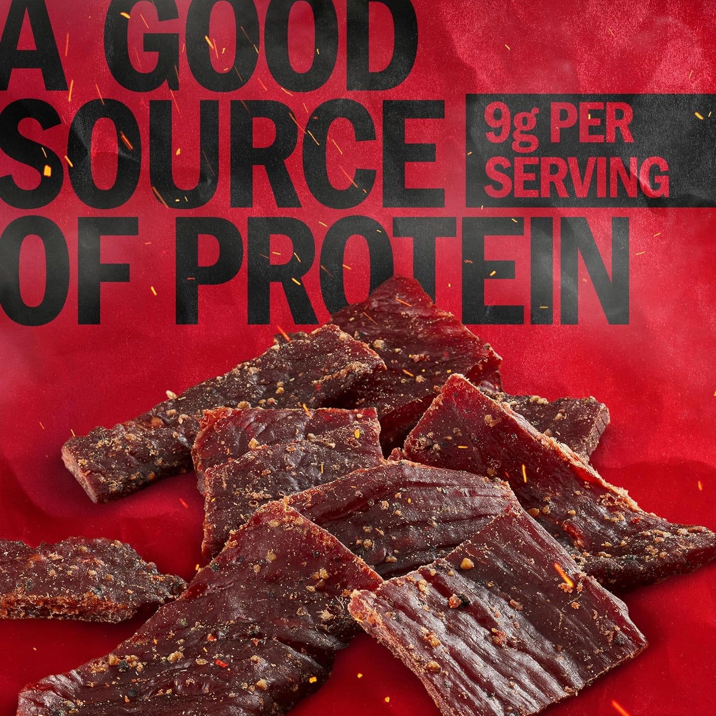 Jack Link's Beef Jerky, Peppered, Half Pounder Large Jerky Bag