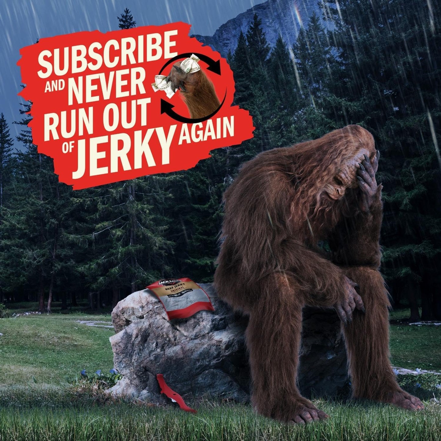 Jack Link's Beef Jerky, Peppered, Half Pounder Large Jerky Bag