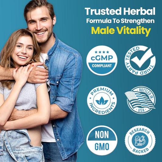 Male Enhancing Supplement - Fast Acting for Blood Flow to Gain Length, Girth, & Stamina