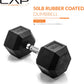 50 Pound Coated Hex Dumbbell Weight