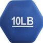 10 Pound Neoprene Dumbbell Hand Weights for Exercise