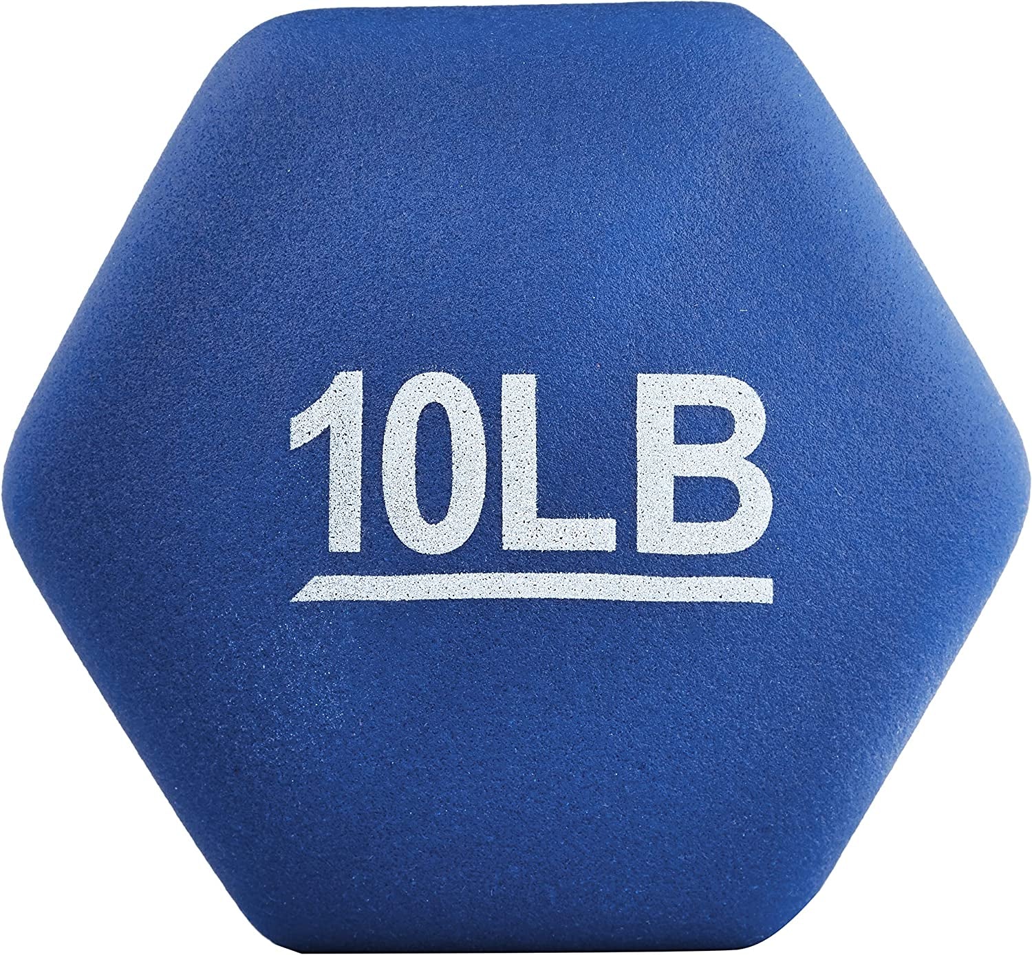 10 Pound Neoprene Dumbbell Hand Weights for Exercise