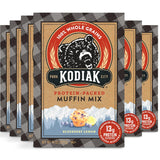 Kodiak Cakes Power Bake, Protein Muffin Mix, Blueberry Lemon (Pack of 6)