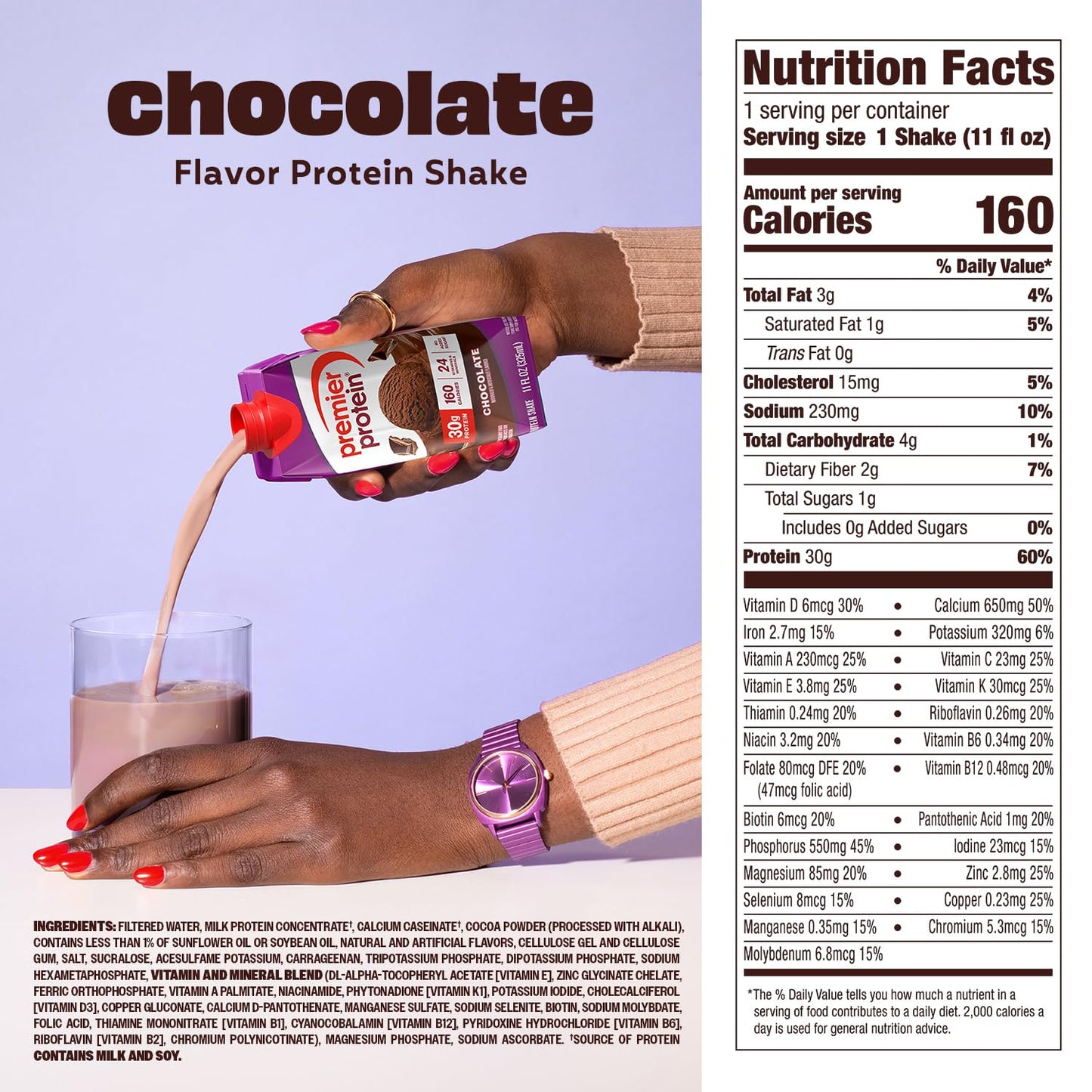 Premier Protein Shake, Chocolate, 30G Protein 12 Pack