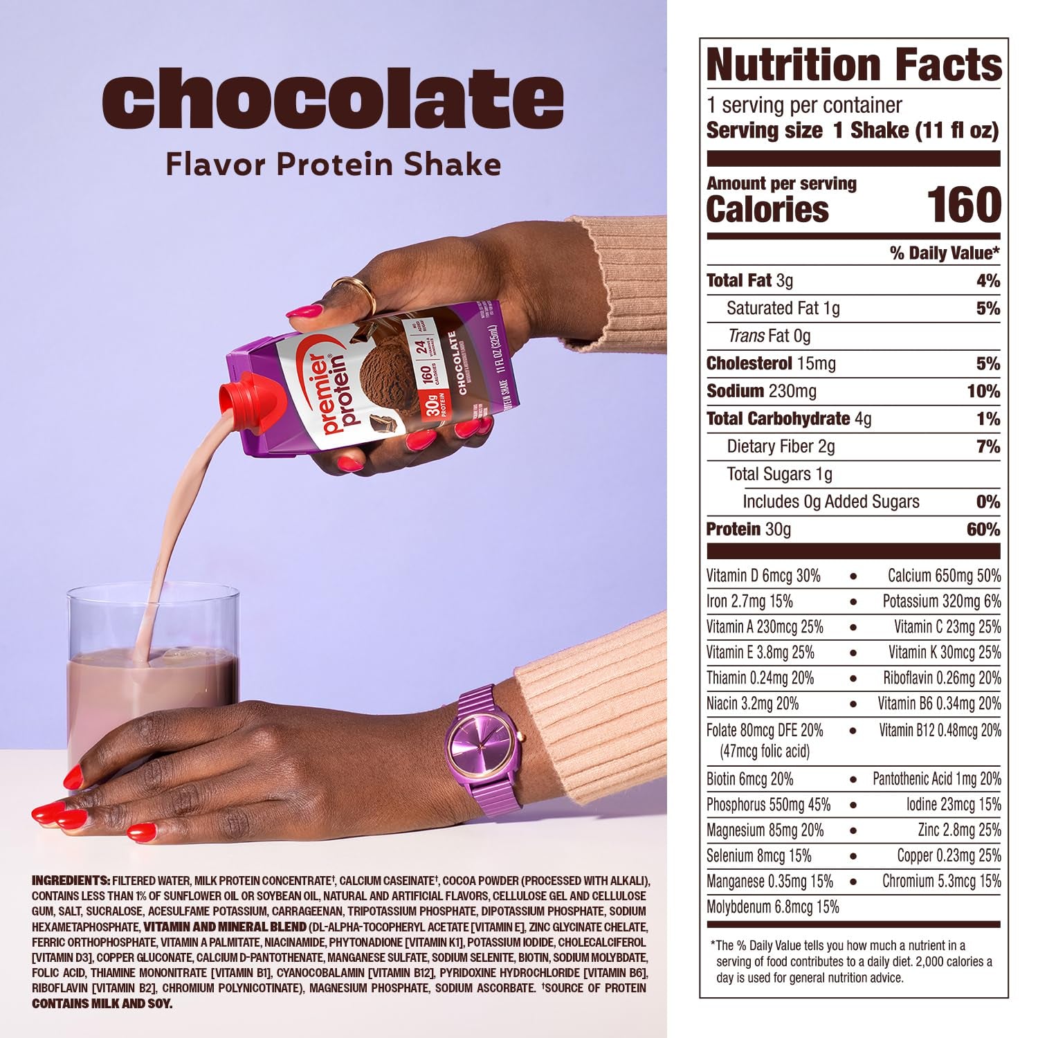 Premier Protein Shake, Chocolate, 30G Protein 12 Pack