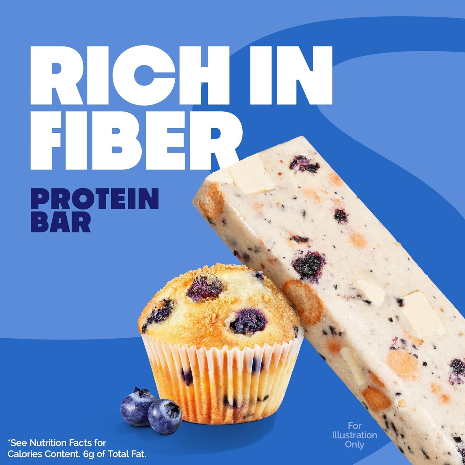 Quest Nutrition Blueberry Muffin Protein Bars, 20G Protein, 12 Count