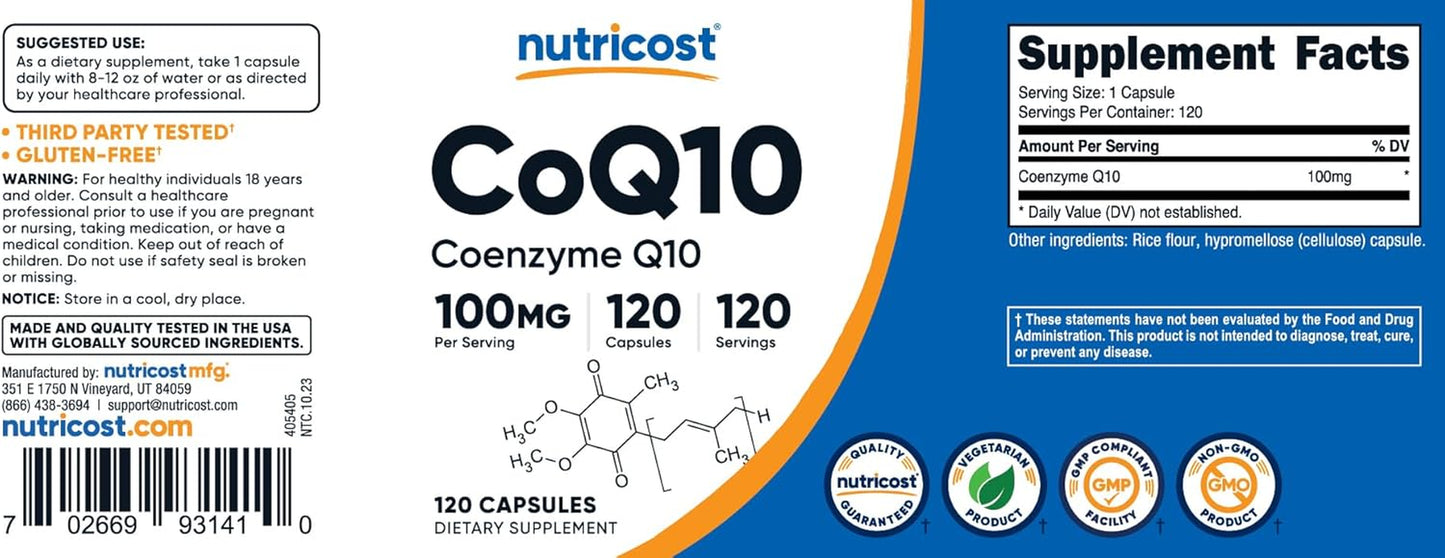 Nutricost CoQ10 100mg