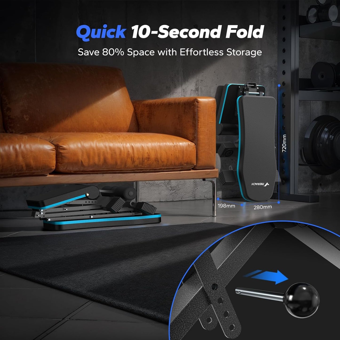 MERACH Foldable Adjustable Weight Bench