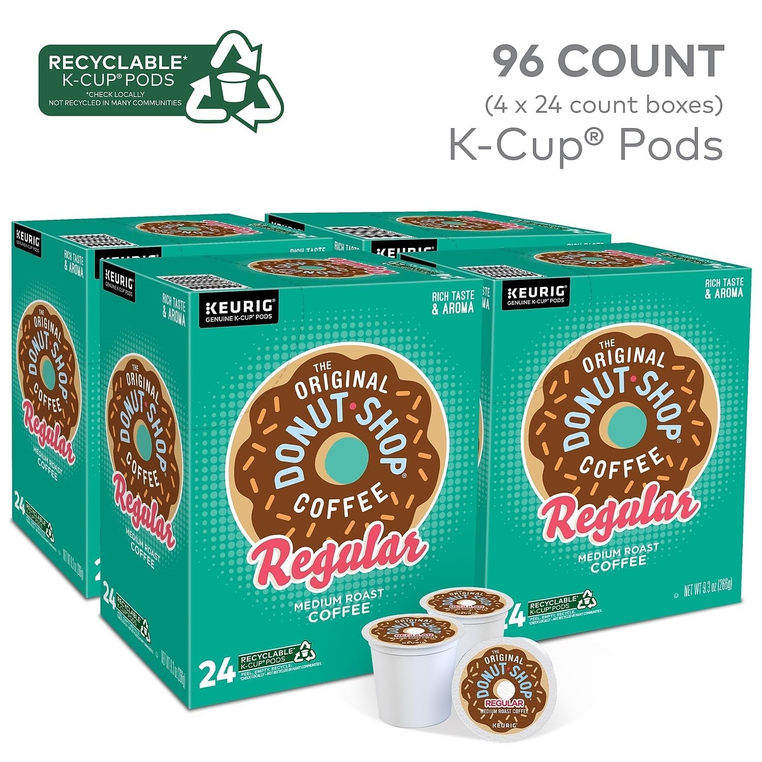 The Original Donut Shop Regular, Single-Serve Keurig K-Cup Pods