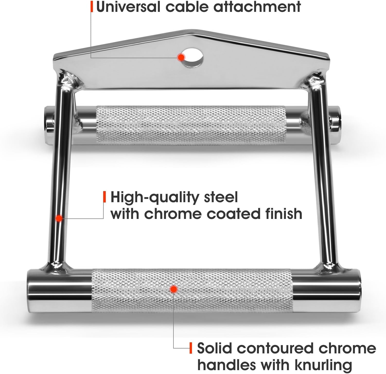 Yes4All Cable Double D Handle Attachment