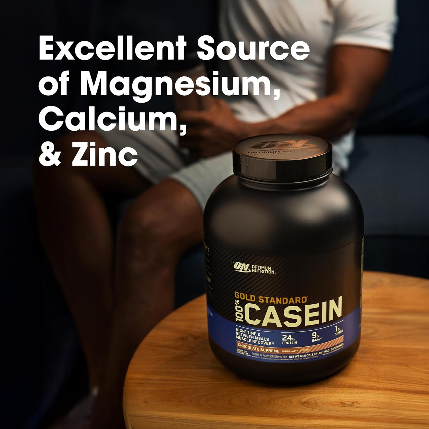 Gold Standard 100% Micellar Casein Protein Powder, Slow Digesting, Helps Keep You Full, Overnight Muscle Recovery, Chocolate Supreme, 2 Pound (Packaging May Vary)