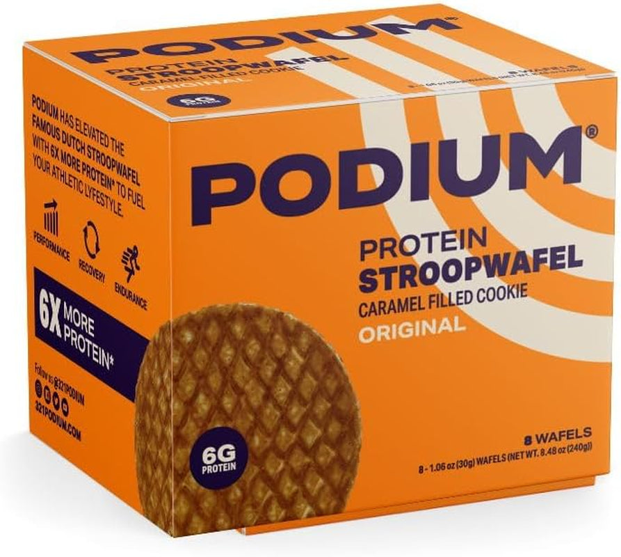 PODIUM® Protein Stroopwafel 8 Count (Caramel)