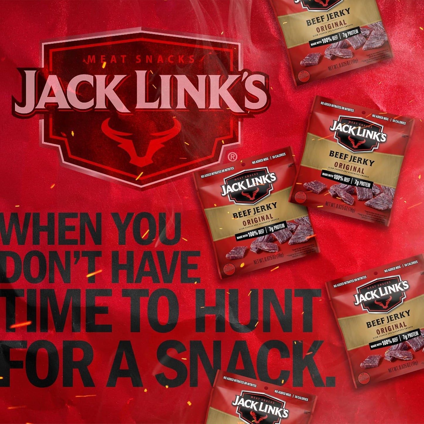 Jack Link's Beef Jerky, Original (Pack of 5)
