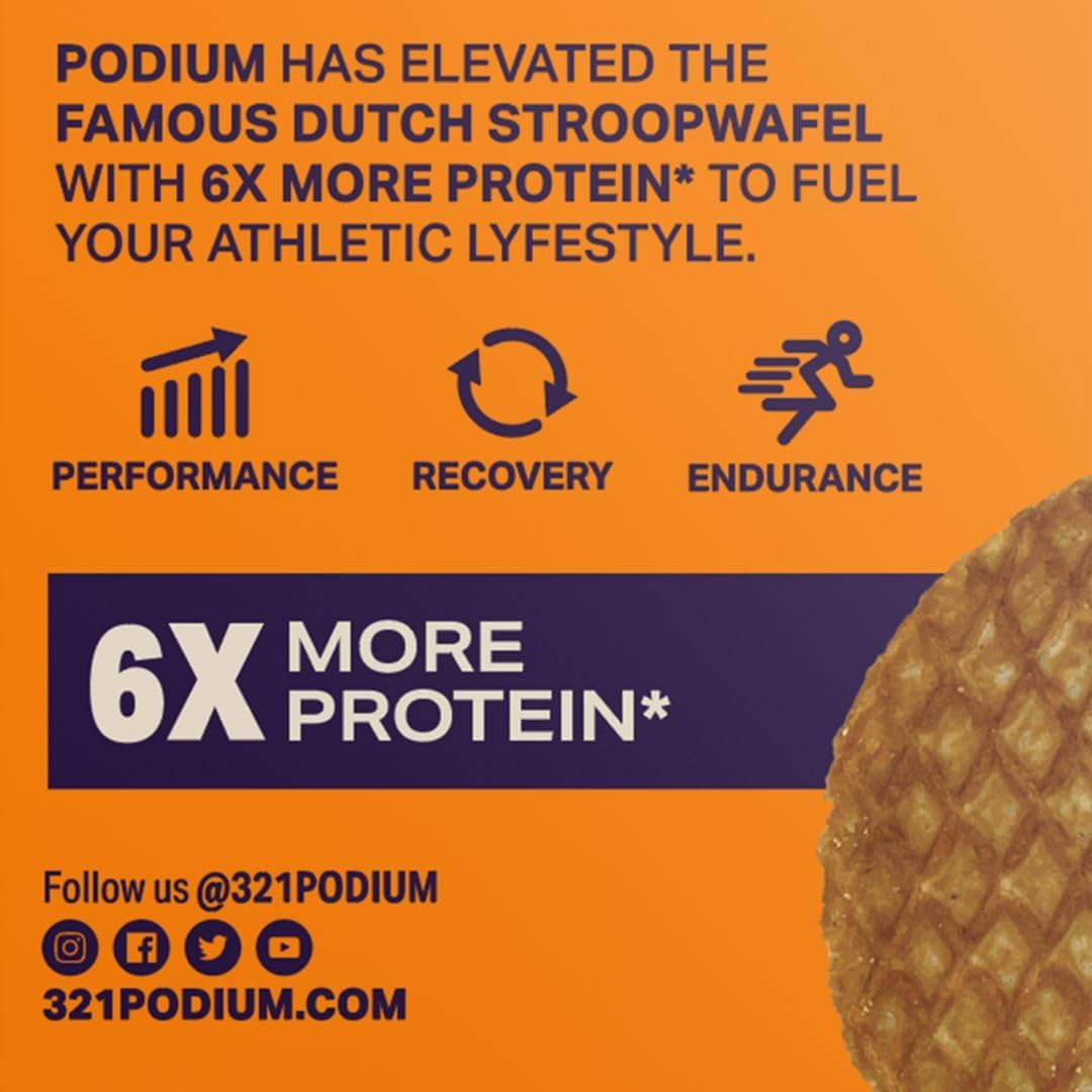 PODIUM® Protein Stroopwafel 8 Count (Caramel)