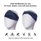 Gili 6 Pack Wide Headbands for Women Non Slip Soft Elastic Hair Bands Yoga Running Sports Workout Gym Head Wraps, Knotted Cotton Cloth African Turbans Bandana (With 6 Pcs Hair Ties)