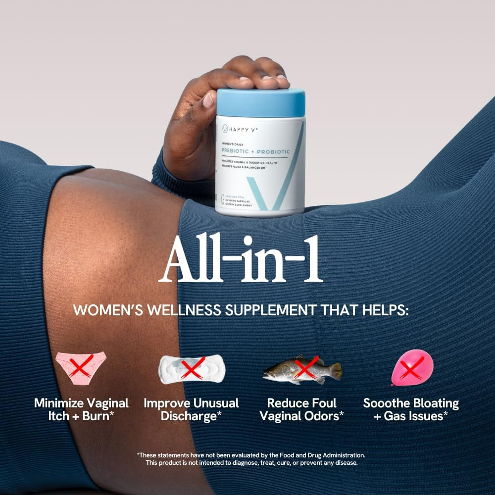 Happy V Dr. Formulated Vaginal Probiotics for Women