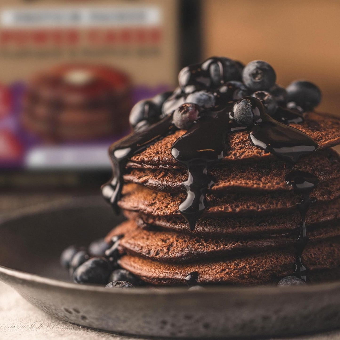 Kodiak Cakes Protein Pancake Power Cakes, Flapjack and Waffle Baking Mix, Dark Chocolate, 18 Ounce (Pack of 6)
