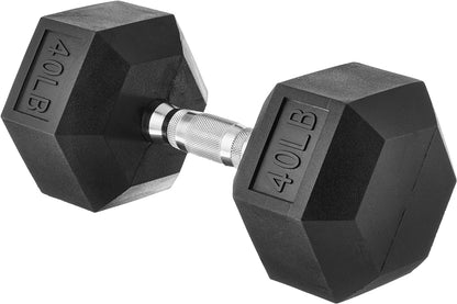 40 Rubber Hex Dumbbell Hand Weight