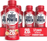 Core Power Protein Shake, Strawberry Banana, 26G Bottle, 14Oz, 12 Pack