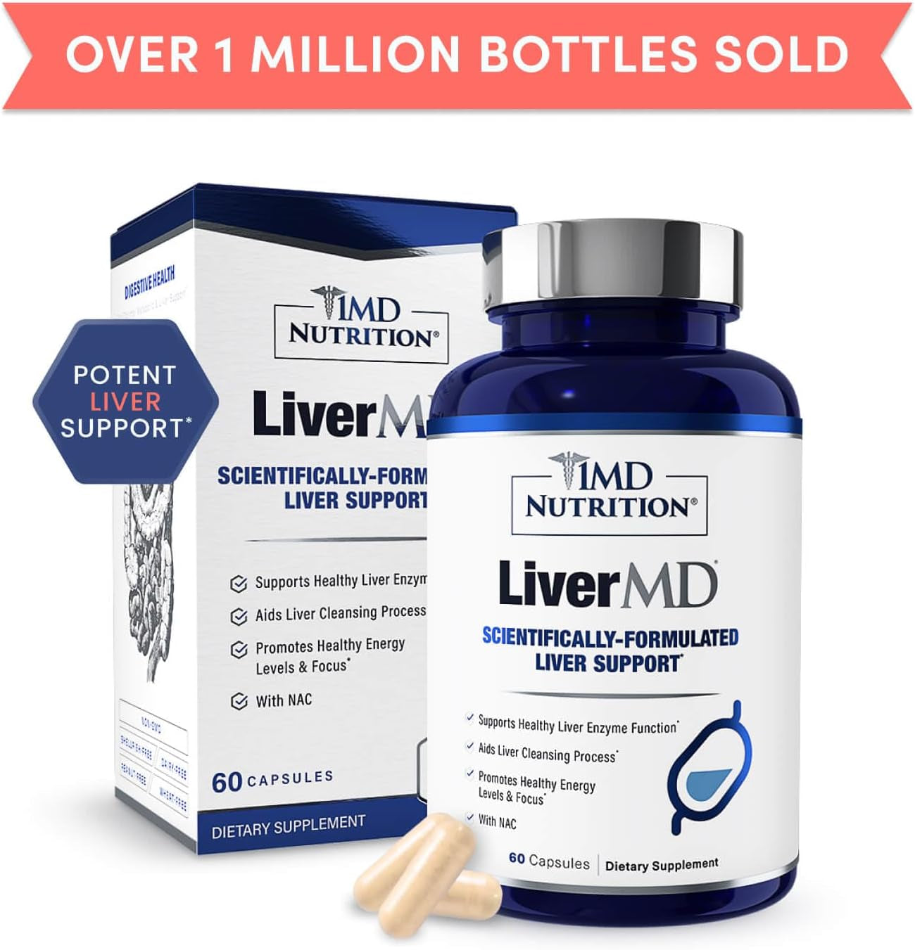 1MD Nutrition LiverMD - Liver Support Supplement