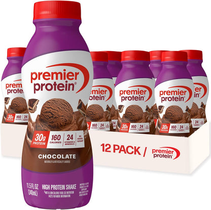 Premier Protein Shake, Chocolate, 30G Protein, 11.5 Fl oz, 12 Pack