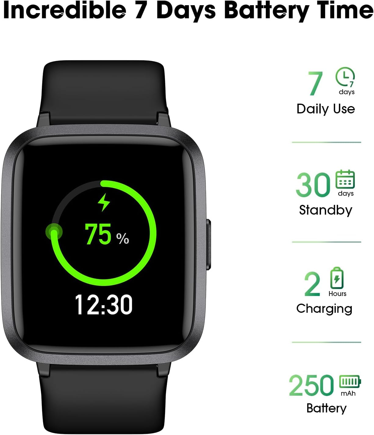 Fitness Tracker Watch with Heart Rate Monitor