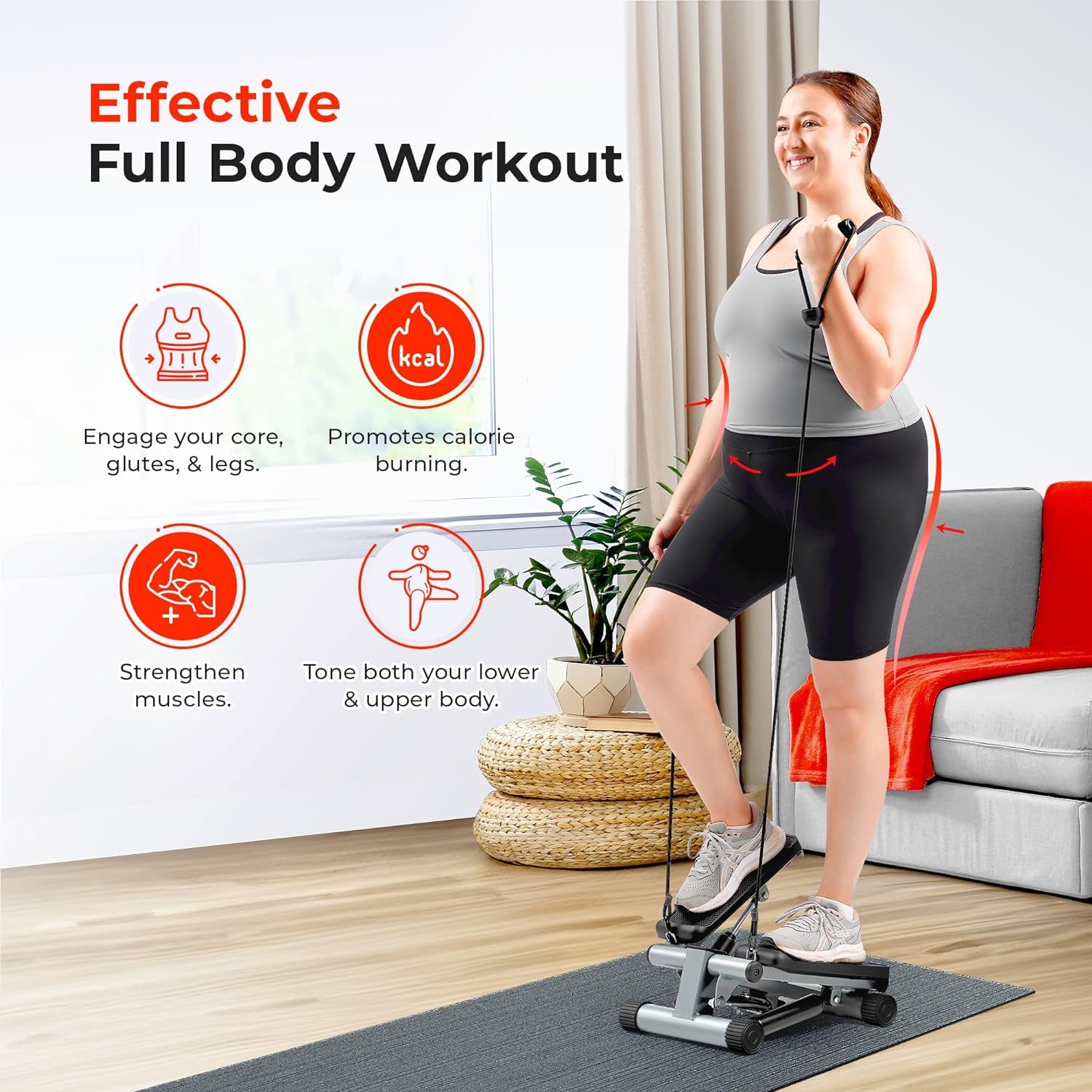 Sunny Health & Fitness Mini Steppers for Exercise at Home