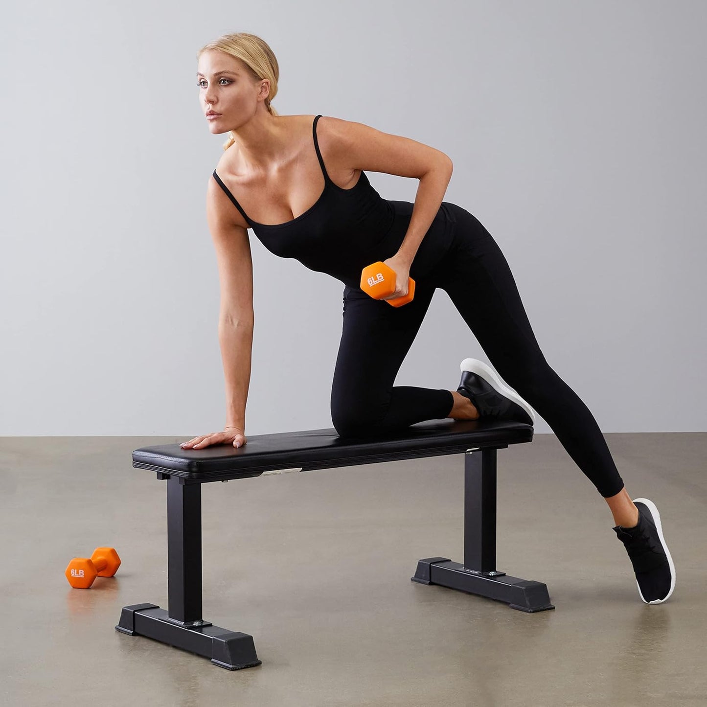 6 Pound Neoprene Dumbbell Hand Weights for Exercise