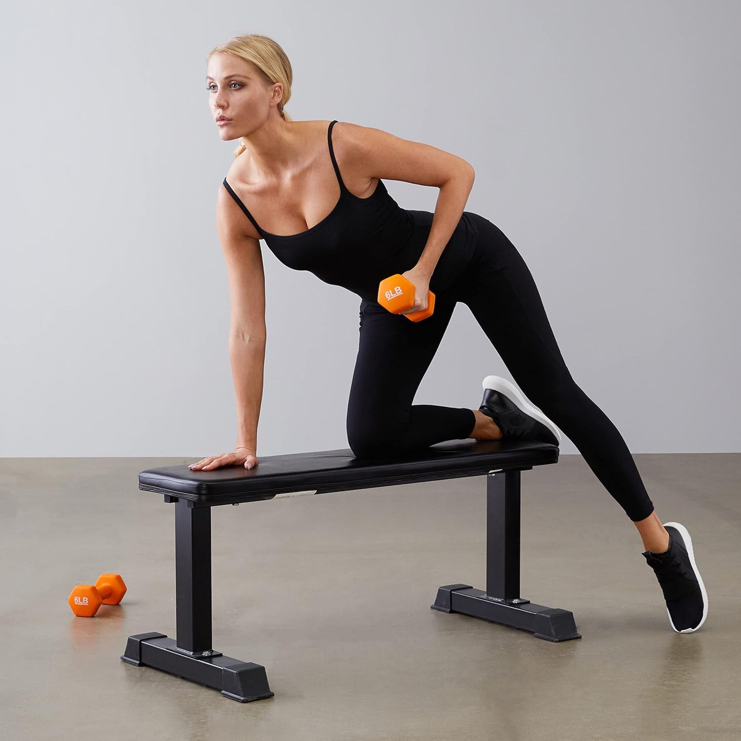 6 Pound Neoprene Dumbbell Hand Weights for Exercise