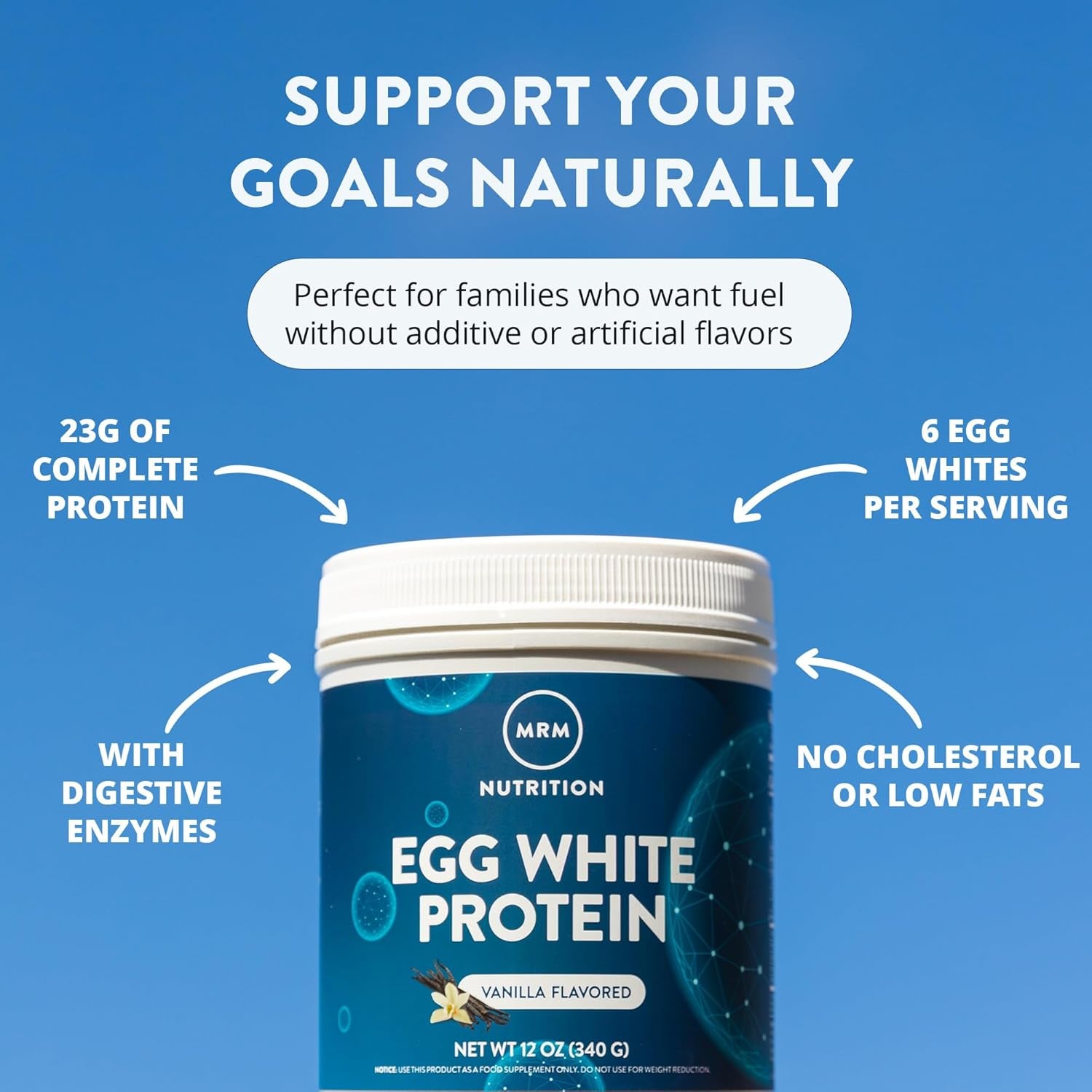 MRM Nutrition Egg White Protein - 23G Fat-Free Protein