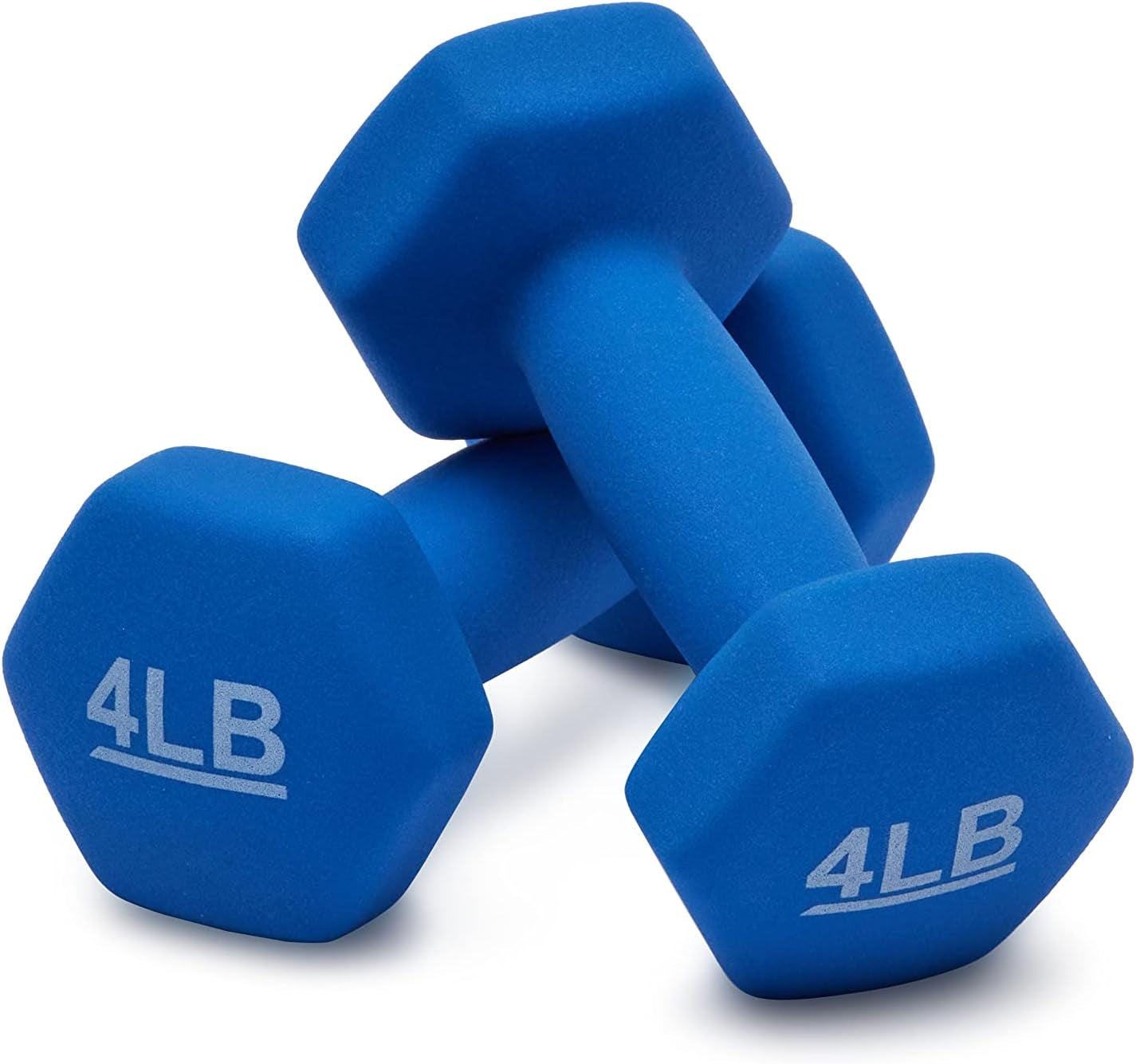 4 Pound Neoprene Dumbbell Hand Weights for Exercise
