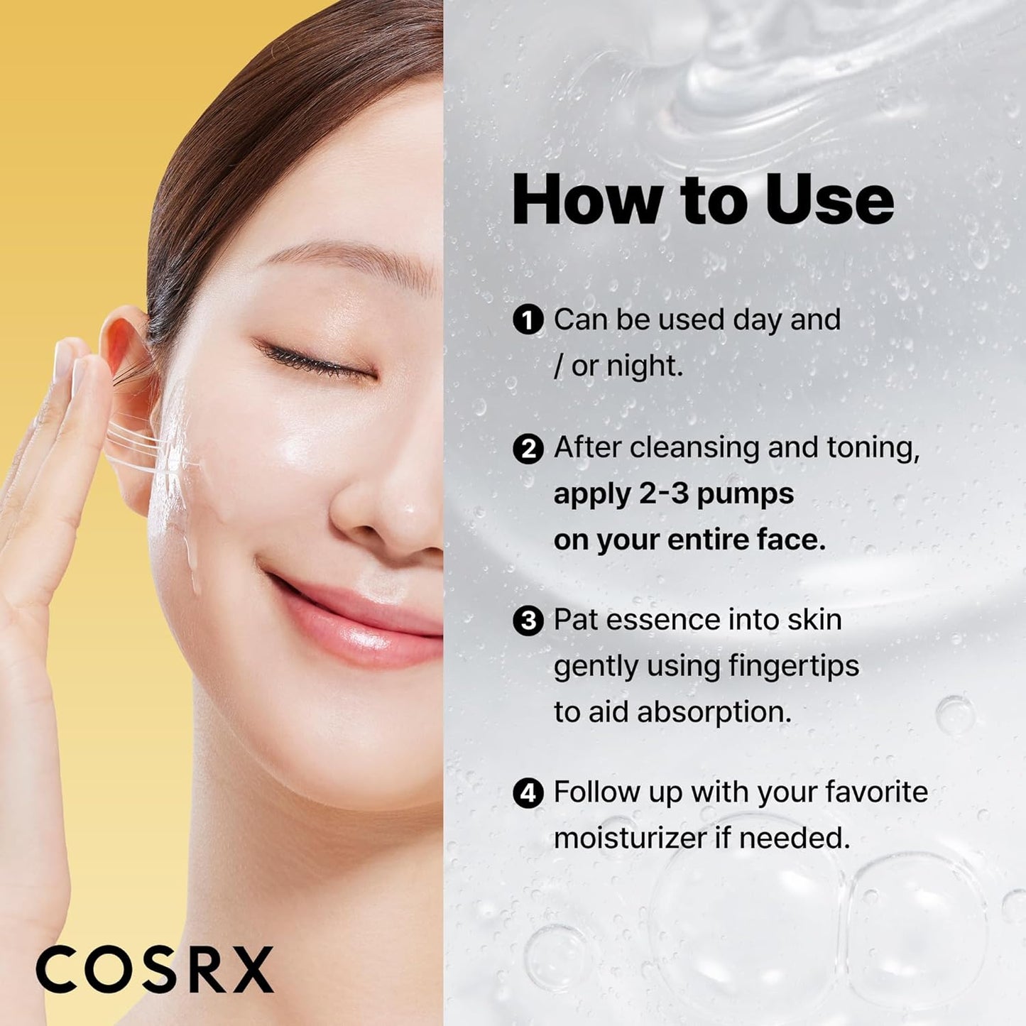 COSRX Snail Mucin 96% Repairing Serum, Hydrating Serum for Face