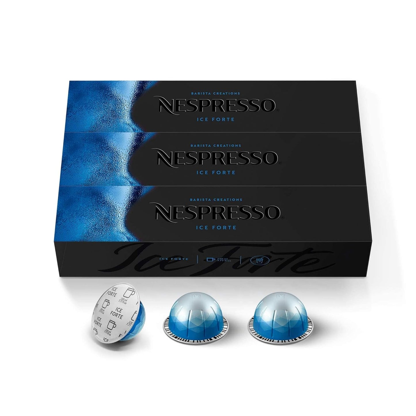 Nespresso Capsules Vertuo, Ice Forte, Brews 7.8 oz.