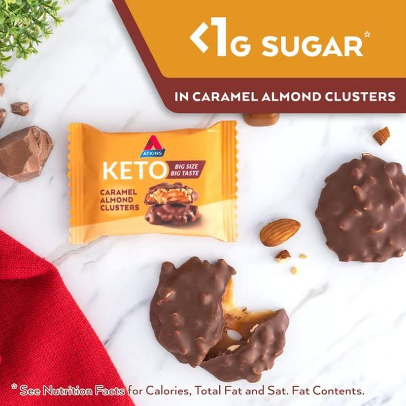 Atkins Caramel Almond Clusters, 20 Count