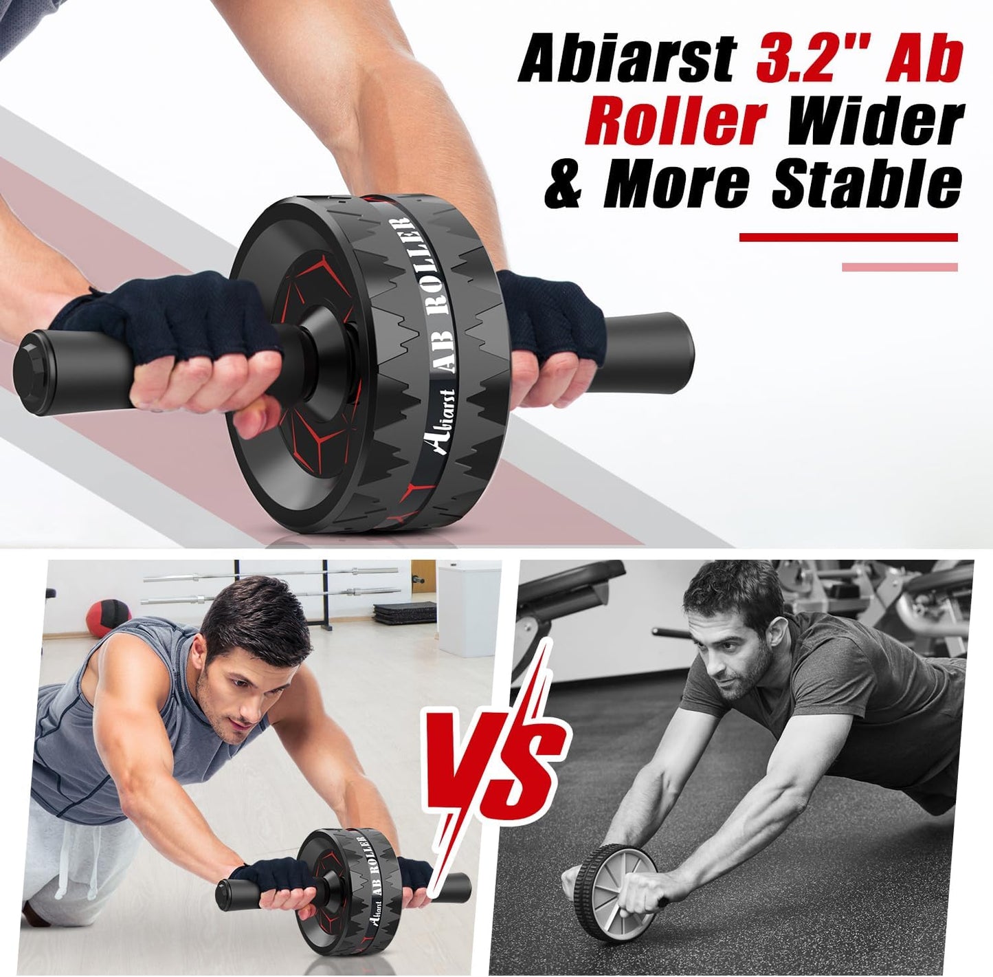 Ab Roller Wheel, Abs Workout Equipment for Abdominal & Core Strength