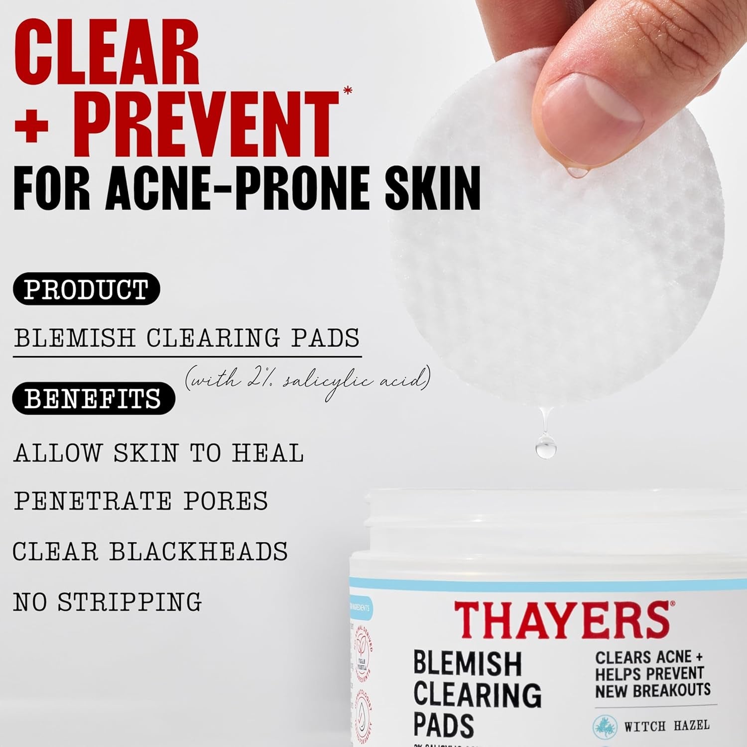Thayers Blemish Clearing Acne Pads