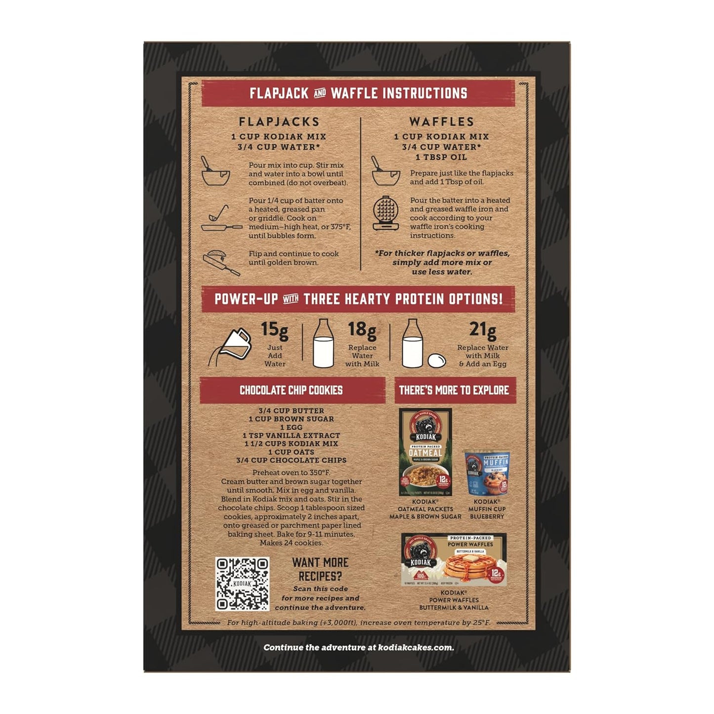 Kodiak Cakes Protein Pancake Power Cakes, Buttermilk (Pack of 6)