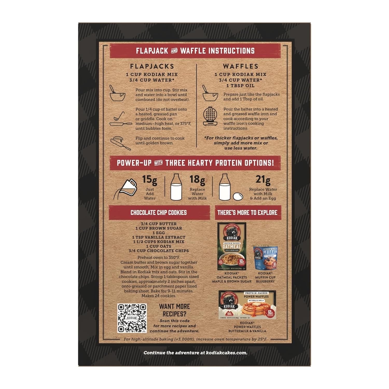 Kodiak Cakes Protein Pancake Power Cakes, Buttermilk (Pack of 6)