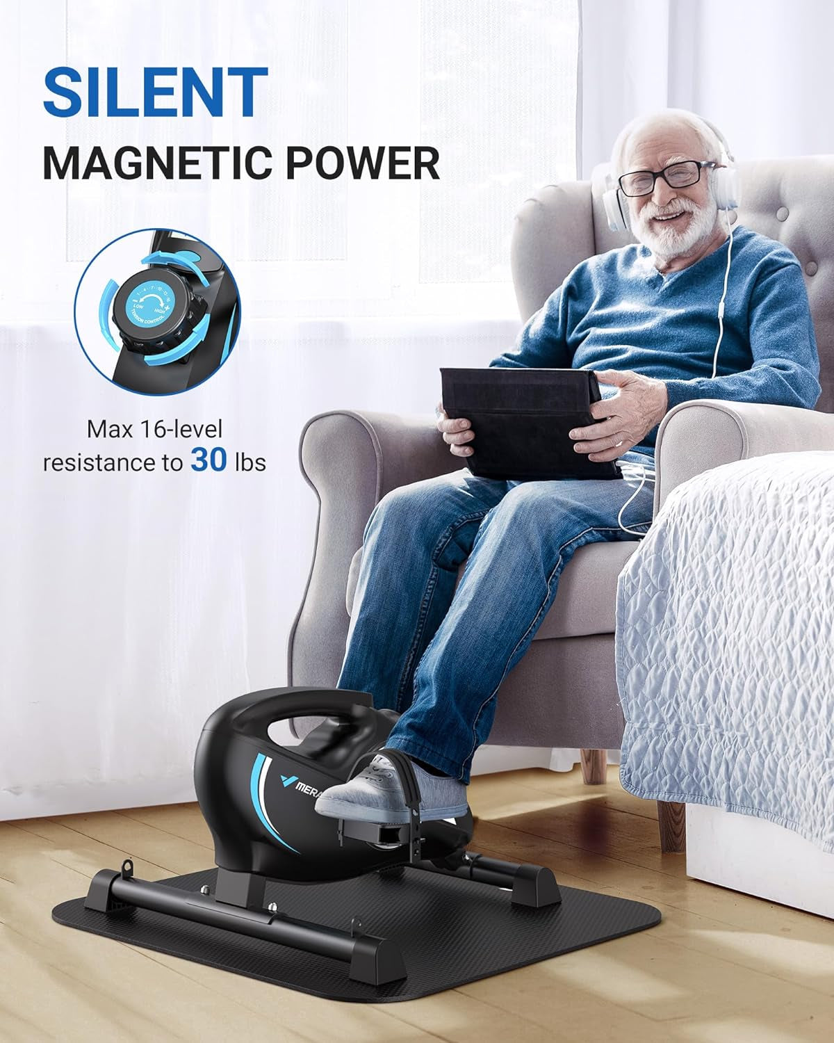 MERACH Under Desk Bike Pedal Exerciser